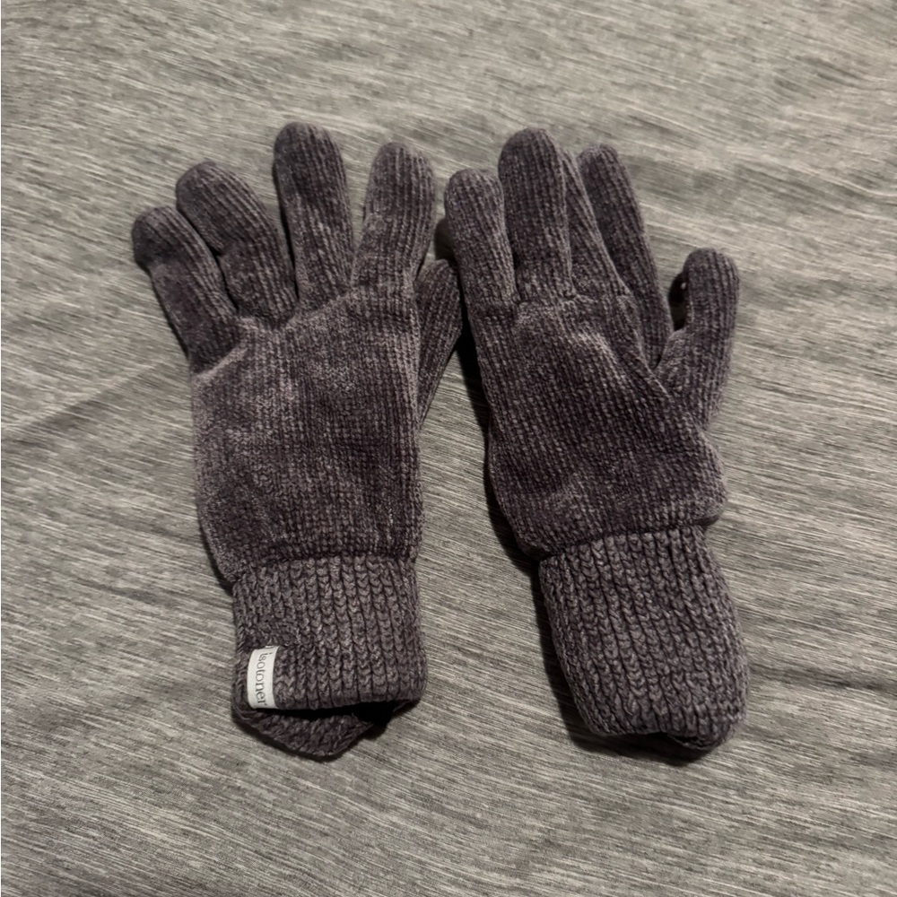 Dark Grey Warm Thick Gloves
